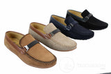 Galax ZD71 - Zapatos de conducción casuales para hombre, de ante y piel sintética, con hebilla.