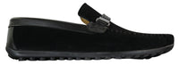 Galax ZD71 - Zapatos de conducción casuales para hombre, de ante y piel sintética, con hebilla.