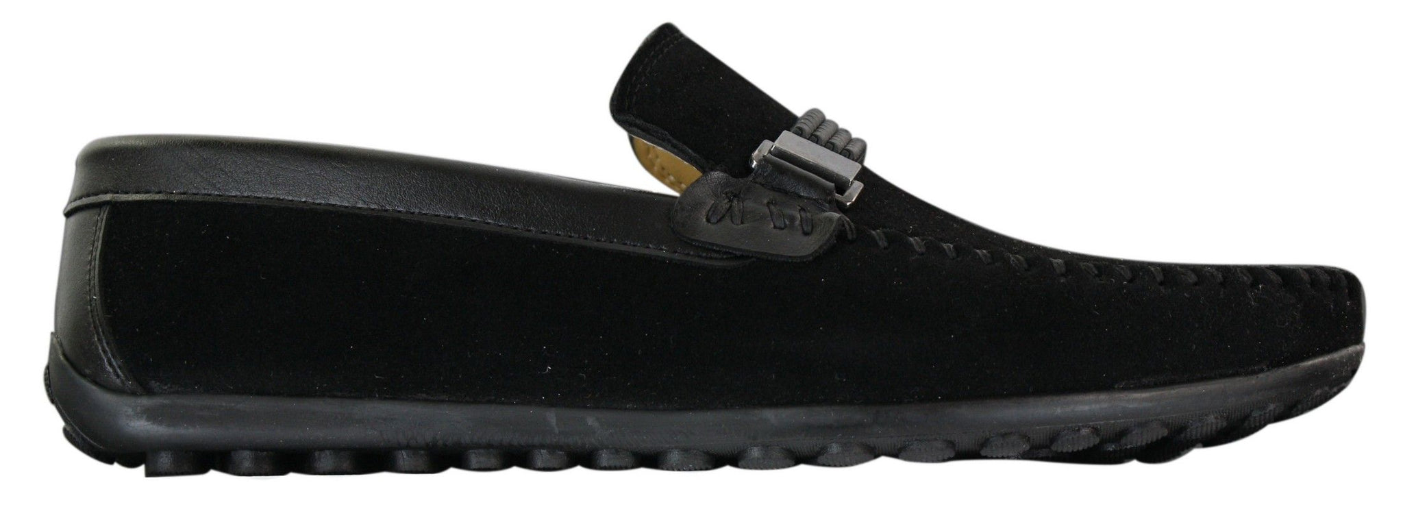 Galax ZD71 - Zapatos de conducción casuales para hombre, de ante y piel sintética, con hebilla.