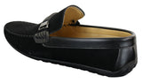 Galax ZD71 - Zapatos de conducción casuales para hombre, de ante y piel sintética, con hebilla.