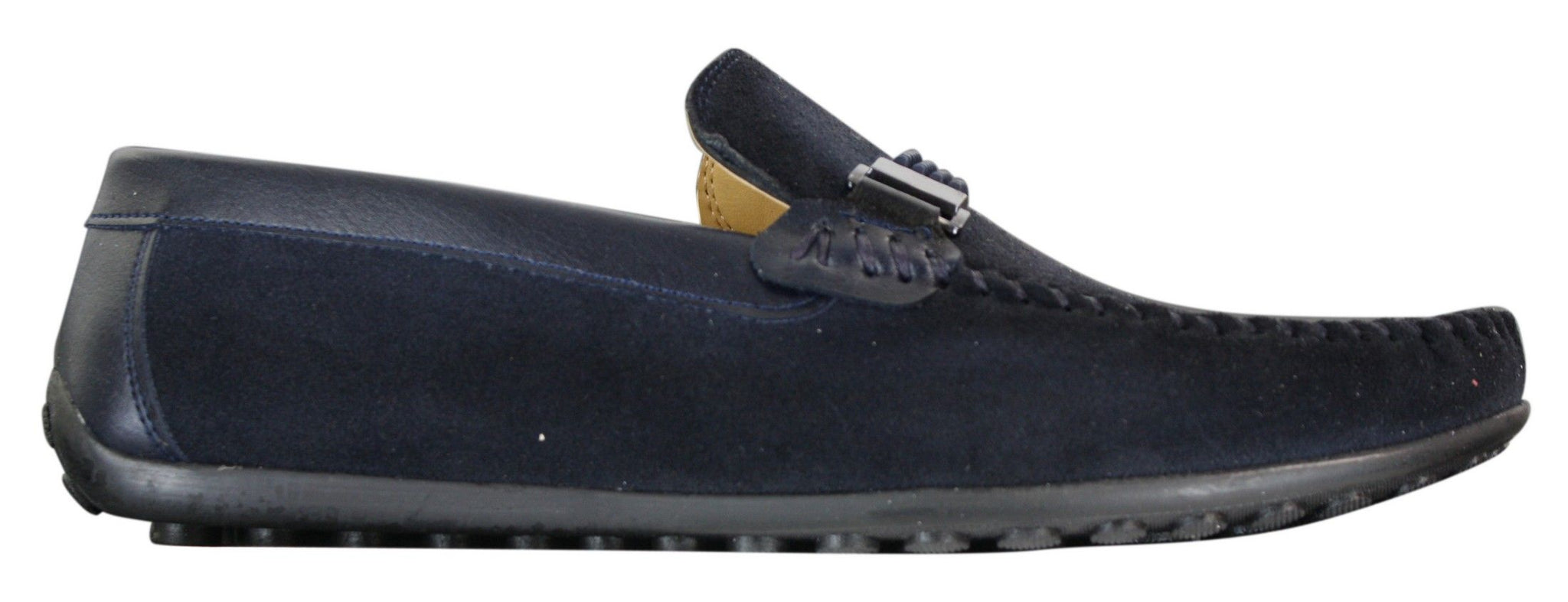 Galax ZD71 - Zapatos de conducción casuales para hombre, de ante y piel sintética, con hebilla.