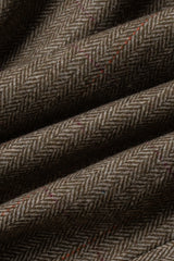 Traje de hombre de tweed a cuadros verde oliva