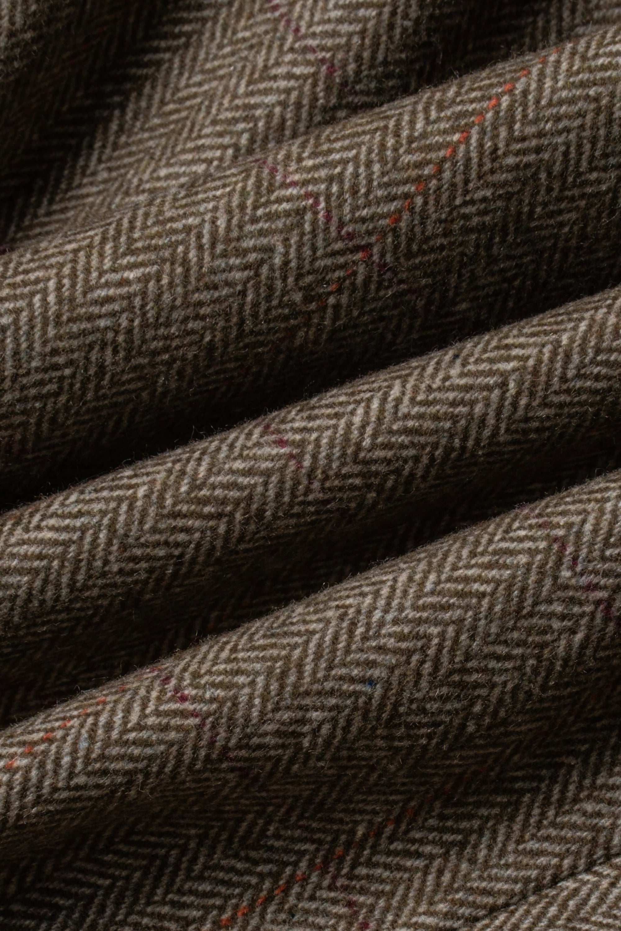 Traje de hombre de tweed a cuadros verde oliva