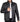 Chaqueta larga de piel de cordero auténtica para hombre, corte entallado - B208
