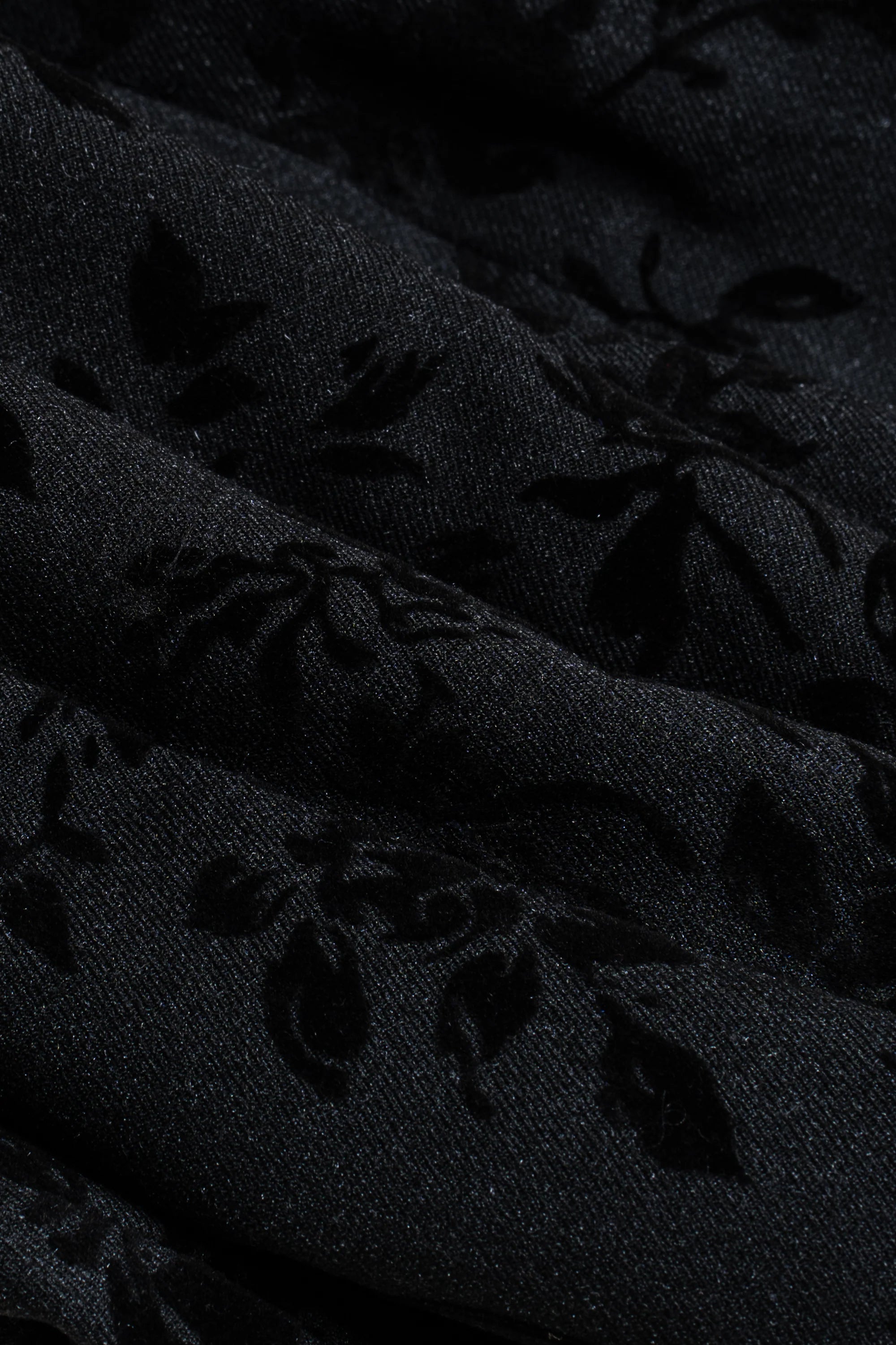 Traje de terciopelo negro de 3 piezas con estampado paisley para hombre