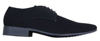 Zapatos de hombre de ante sintético con nubuck negro