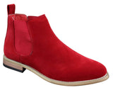 Botines Chelsea de ante italiano para hombre, estilo casual elegante, para desierto.