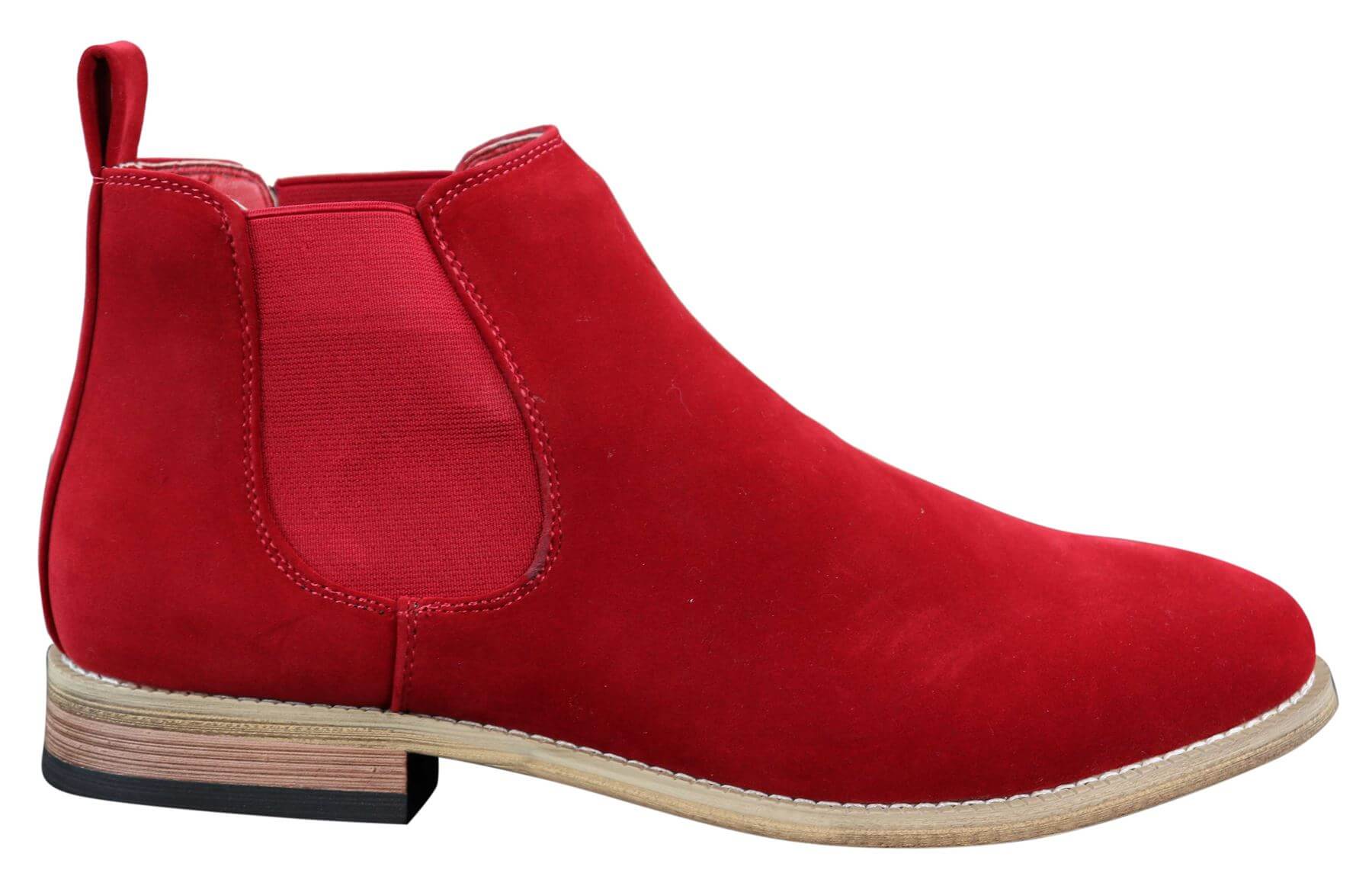 Botines Chelsea de ante italiano para hombre, estilo casual elegante, para desierto.