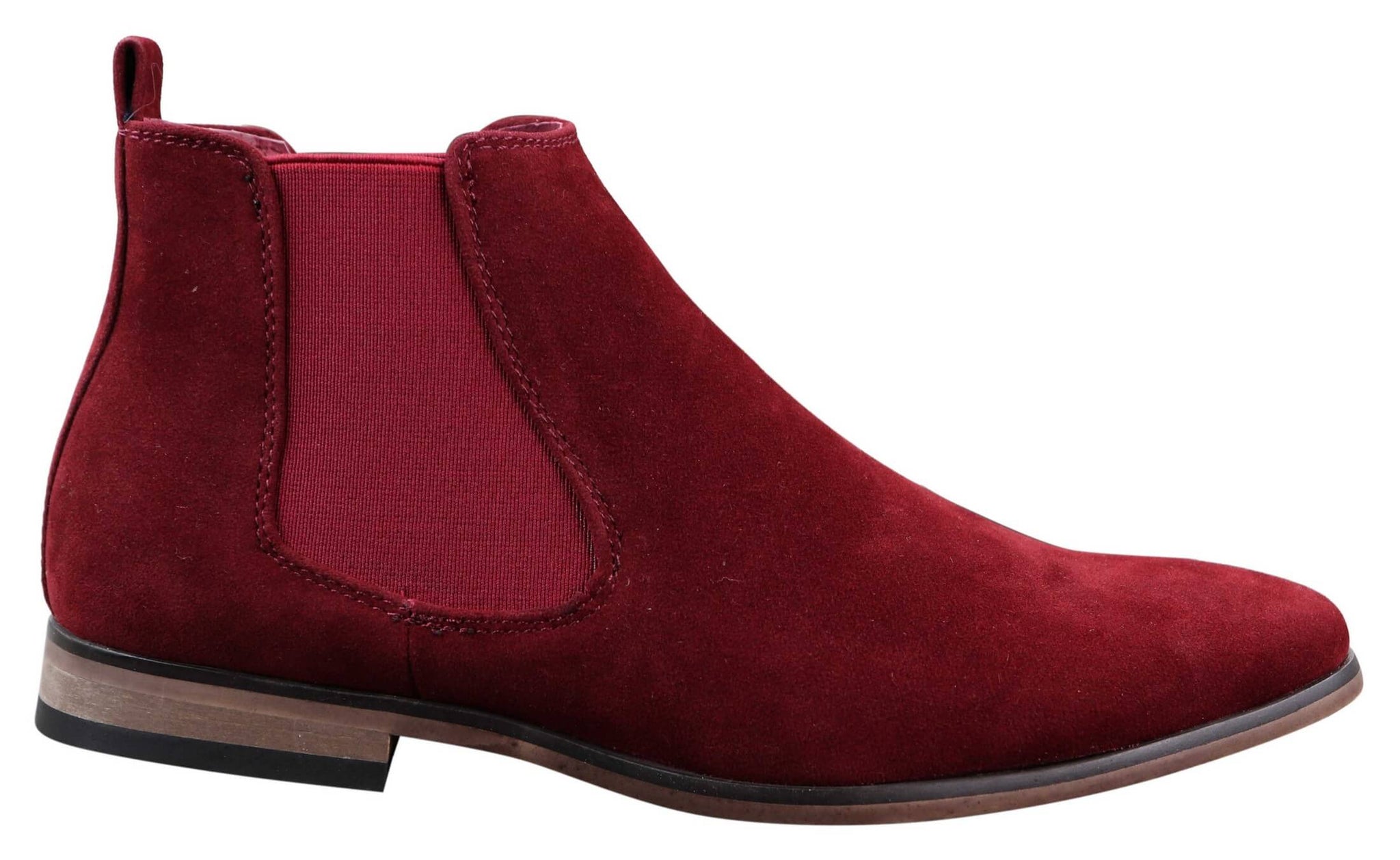 Botines Chelsea de ante italiano para hombre, estilo casual elegante, para desierto.