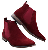 Botines Chelsea de ante italiano para hombre, estilo casual elegante, para desierto.