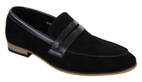 Mocasines de ante para hombre, estilo casual elegante, de diseñador italiano.