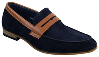 Mocasines de ante para hombre, estilo casual elegante, de diseñador italiano.