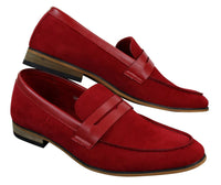 Mocasines de ante para hombre, estilo casual elegante, de diseñador italiano.