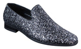 Zapatos de fiesta brillantes con purpurina para hombre