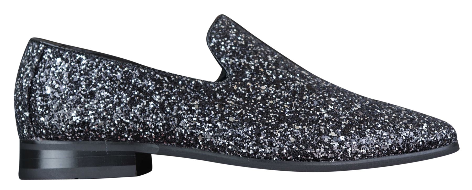 Zapatos de fiesta brillantes con purpurina para hombre