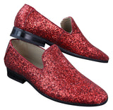 Zapatos de fiesta brillantes con purpurina para hombre