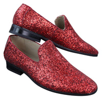 Zapatos de fiesta brillantes con purpurina para hombre