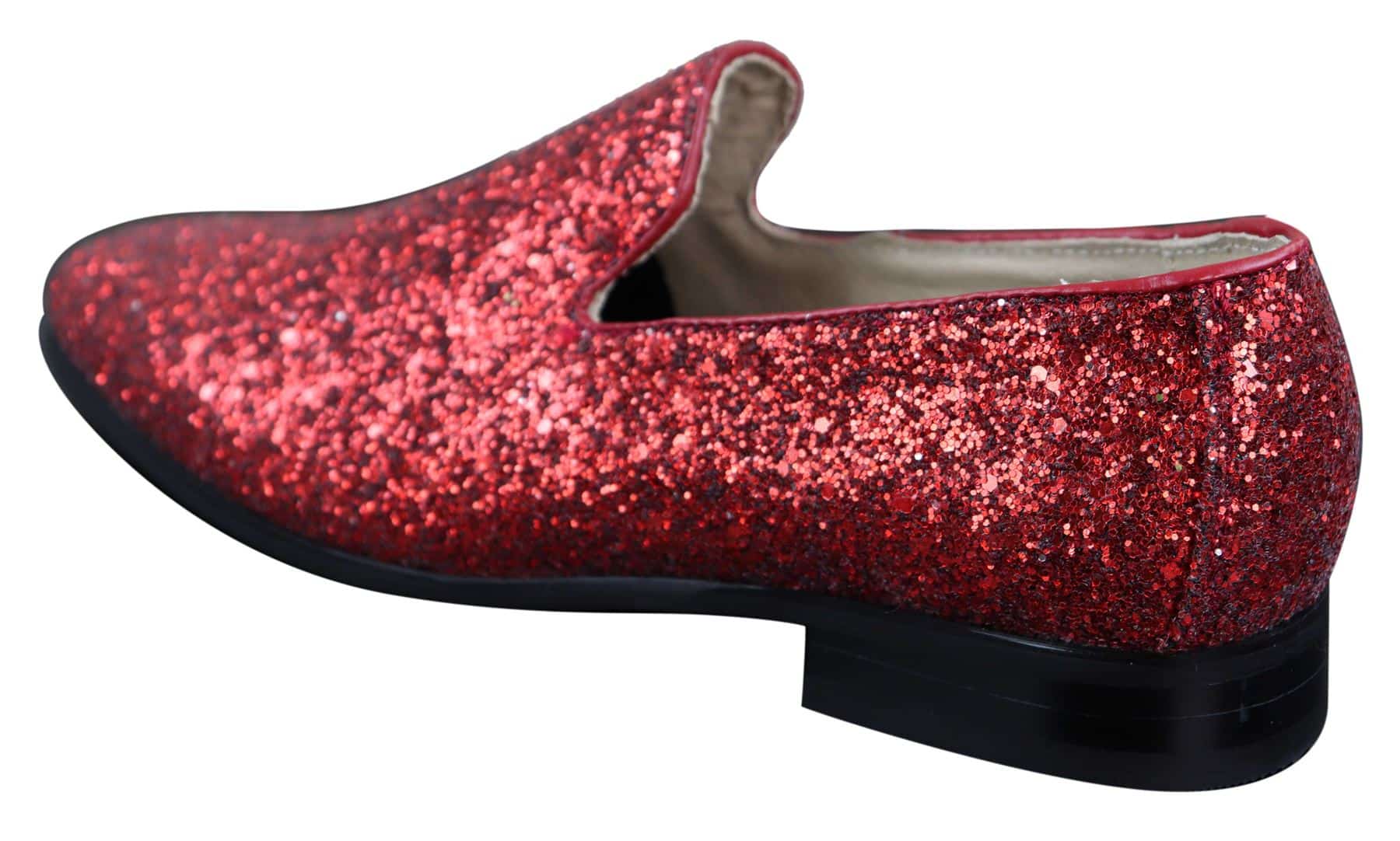 Zapatos de fiesta brillantes con purpurina para hombre