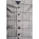 Ghost - Chaleco de tweed gris a cuadros para hombre