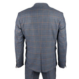 Gisborne - Blazer a cuadros azul marino para hombre