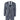 Traje de tres piezas para hombre de Gisborne, azul marino a cuadros con detalles en mostaza.