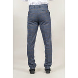Gisborne - Pantalones de cuadros azul marino para hombre