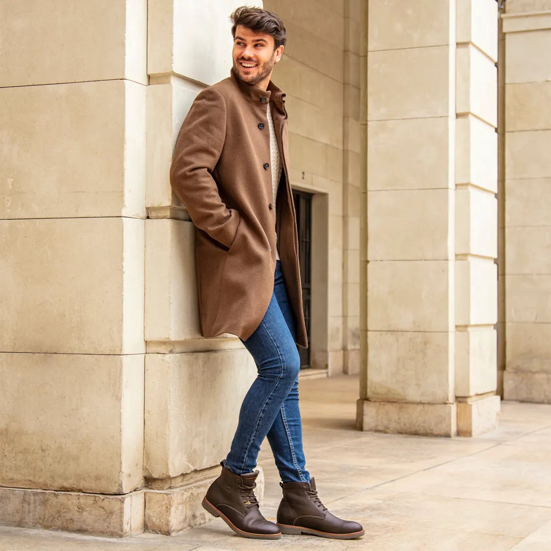 Glasgow Igloo C1 - Botines de piel marrón para hombre