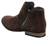 Botines Chelsea de ante italiano para hombre, sin cordones y con cremallera, estilo casual elegante, para desierto.