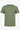 Camiseta clásica verde acanalada para hombre