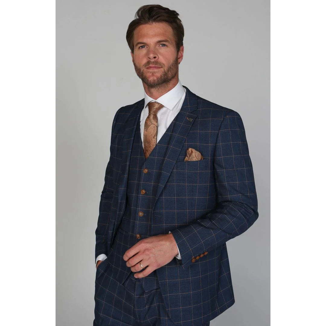 Hamleys - Blazer azul para hombre