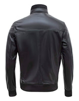 Happy Gentleman B109 - Chaqueta bomber de piel de cordero para hombre - Corte entallado