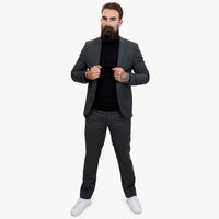 Traje de lana de 3 piezas Happy Gentleman GRINGO gris
