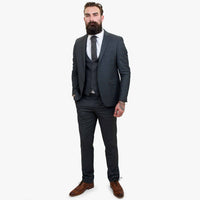 Traje de lana de 3 piezas Happy Gentleman GRINGO gris
