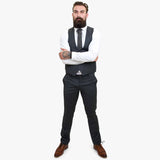 Traje de lana de 3 piezas Happy Gentleman GRINGO gris