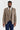 Traje de tweed marrón Harris con pantalón azul marino Mayfair en contraste.
