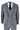 Harris - Traje de tweed gris de tres piezas con estampado de espiga para hombre