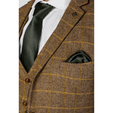 Harris - Blazer de tweed marrón para hombre