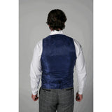Harris - Chaleco de tweed gris para hombre