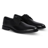 Henley - Zapatos Derby clásicos negros de punta lisa para hombre