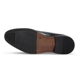 Henley - Zapatos Derby clásicos negros de punta lisa para hombre