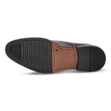 Henley - Zapatos Derby clásicos de punta lisa para hombre, color marrón