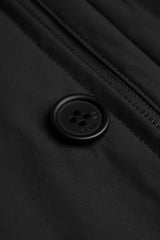 Heston - Abrigo negro acolchado ligero e informal para hombre