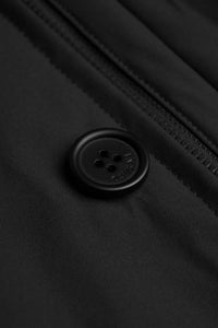 Heston - Abrigo negro acolchado ligero e informal para hombre