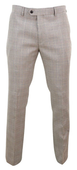 Holanda - Pantalones de cuadros beige para hombre