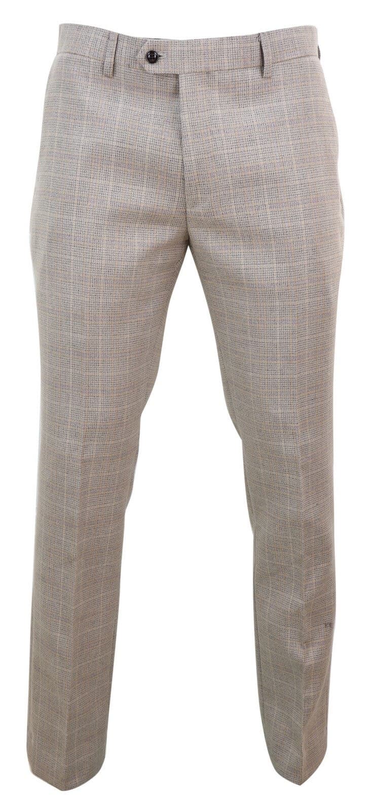 Holanda - Pantalones de cuadros beige para hombre