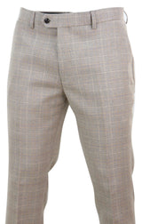 Holanda - Pantalones de cuadros beige para hombre