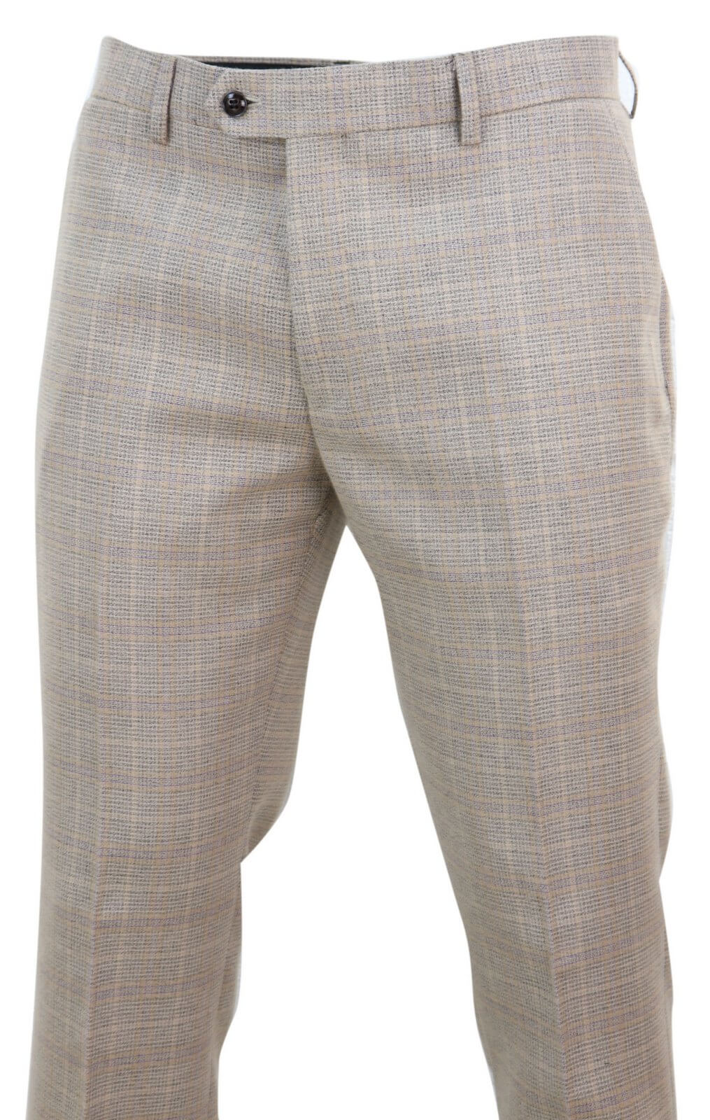 Holanda - Pantalones de cuadros beige para hombre