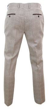 Holanda - Pantalones de cuadros beige para hombre