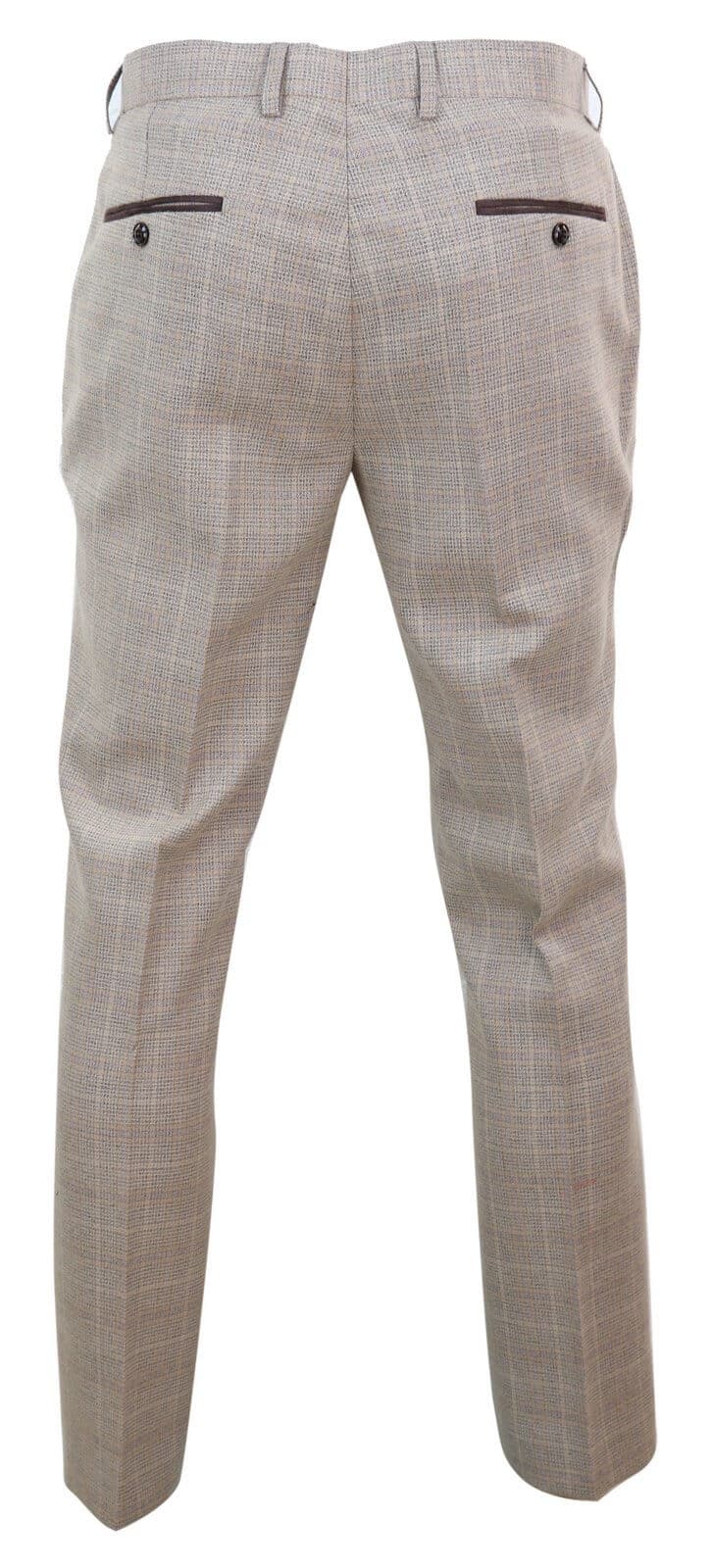 Holanda - Pantalones de cuadros beige para hombre