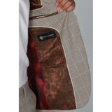 Holland - Blazer de cuadros beige para hombre
